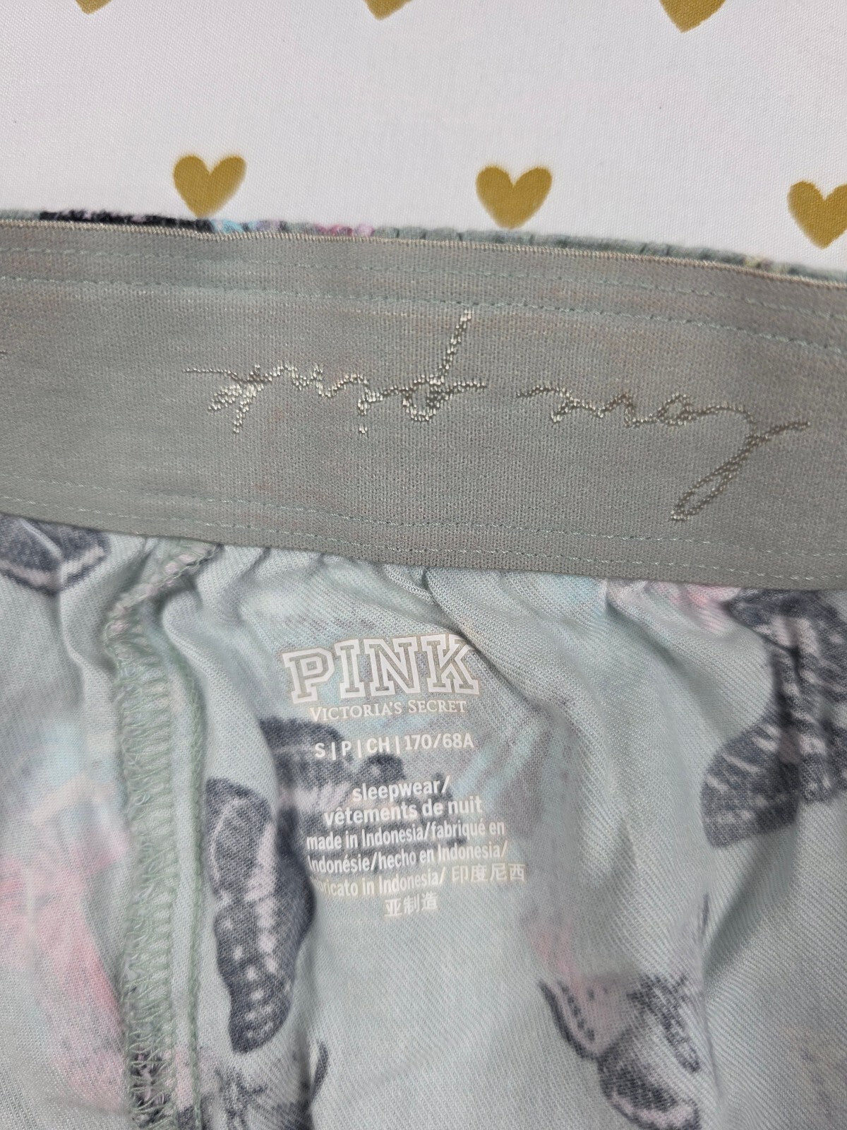 Victorias Secret PINK Butterflies Small Sleep Shorts Boxers Pajama Bottoms
