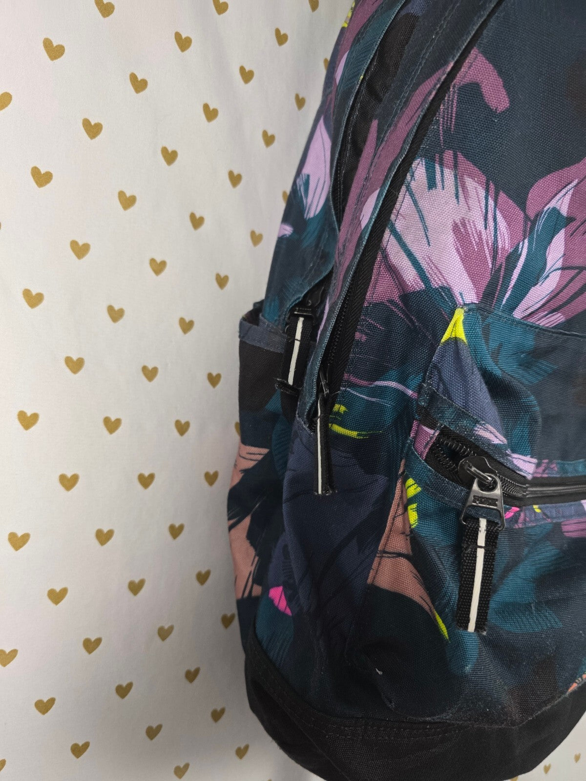 Victoria's Secret PINK Backpack Campus Backpack Tropical Floral Print Book Bag