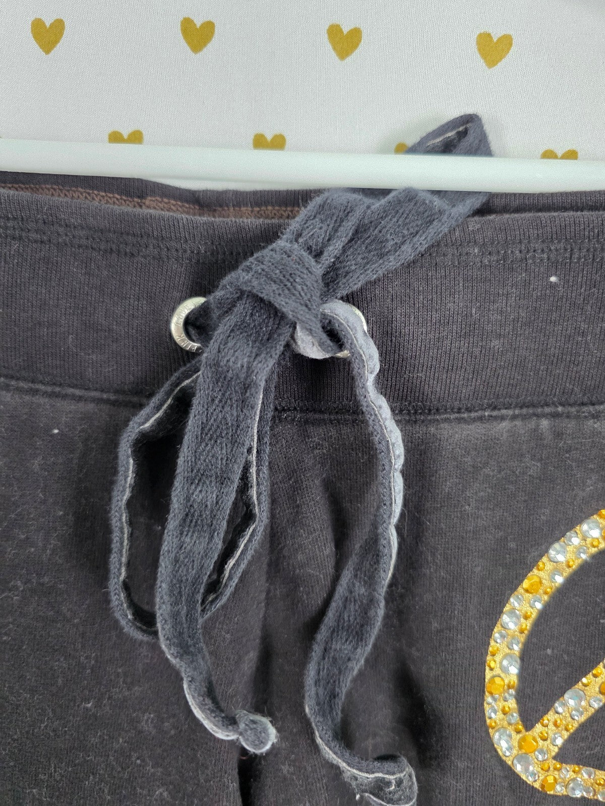 Victorias Secret PINK VINTAGE HTF PEACE BLING Y2k Sweats Sweatpants  XS