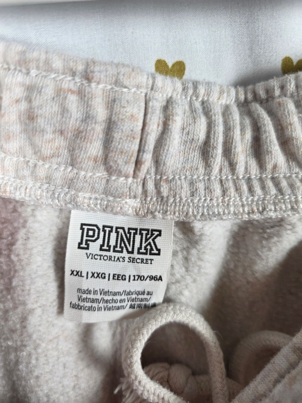 Victorias Secret PINK Logo Campus Sweatpants Sweats XXL 2XL