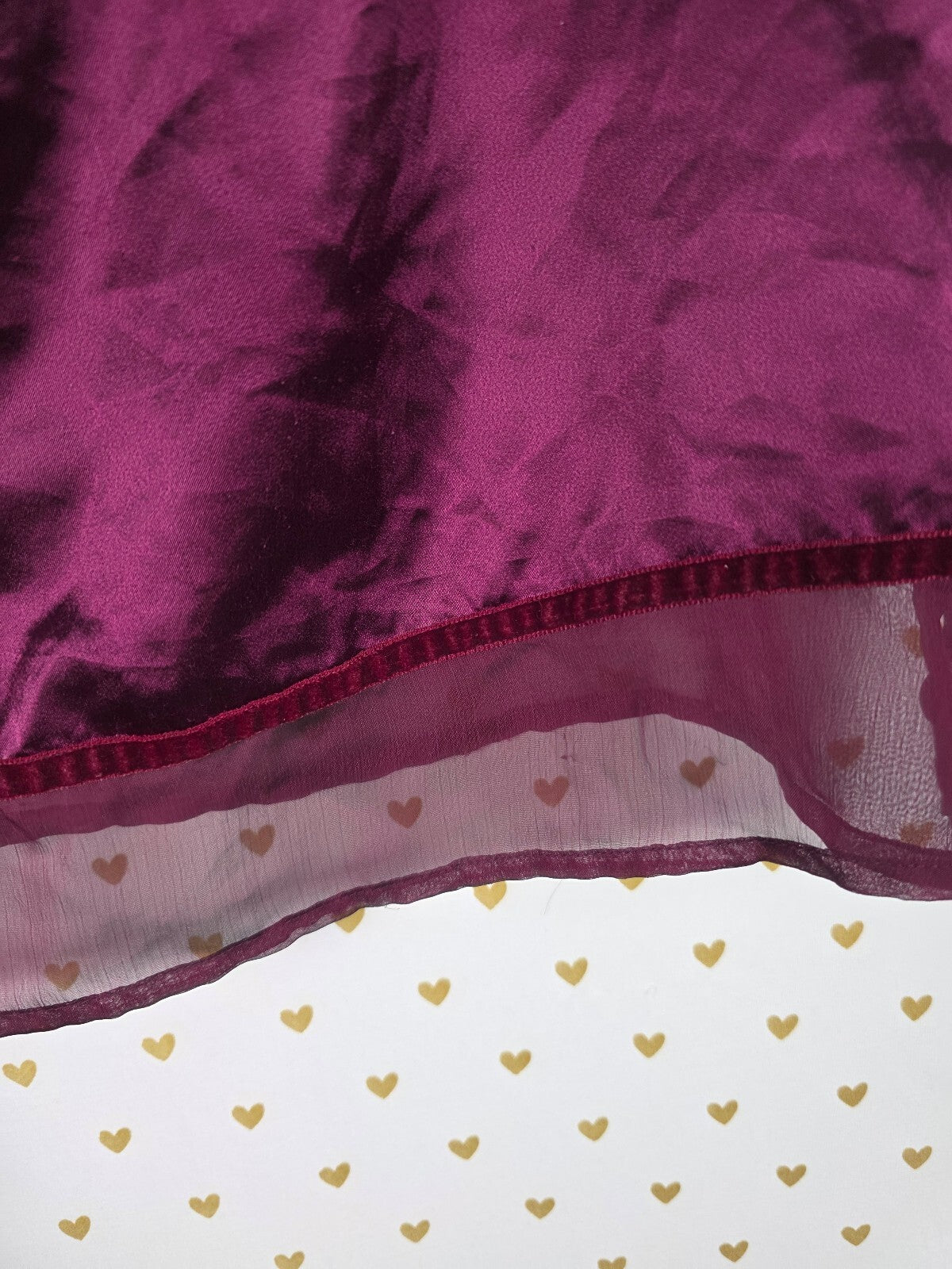 Victorias Secret Heart Label Vintage Babydoll Tank Top Purple Large