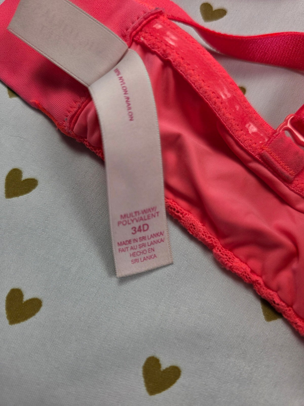 Victorias Secret Neon Lace multiway bra 34D