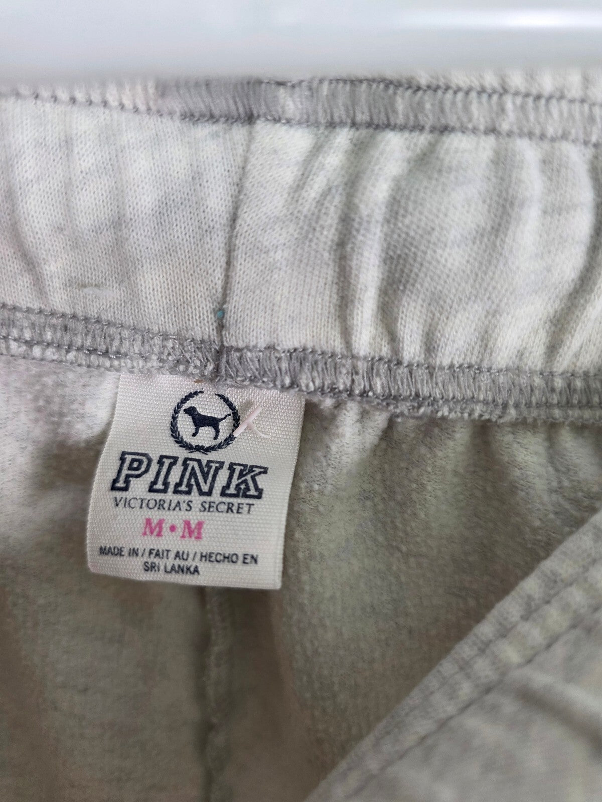 Victorias Secret PINK Vintage Y2k LOVE Cropped Capri Sweats Sweatpants MEDIUM