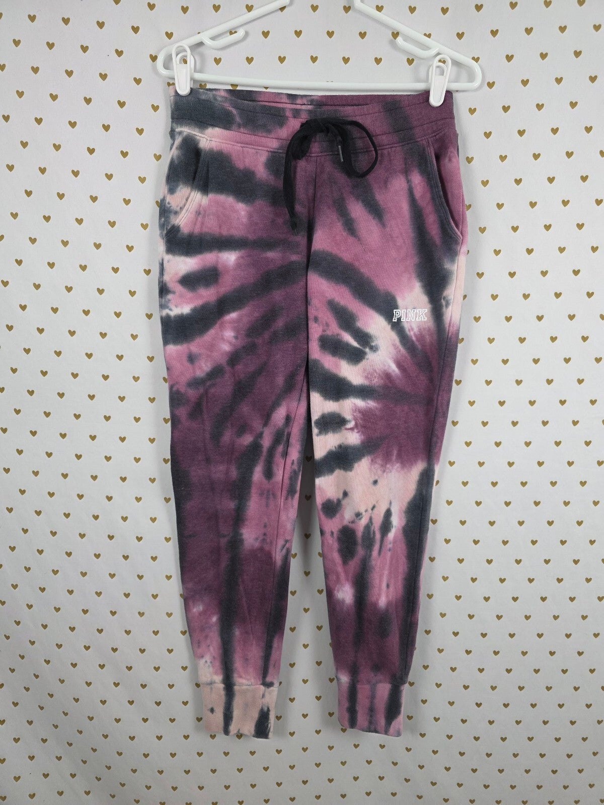 Victorias Secret PINK Tye Dye Tapered Sweats Sweatpants Small