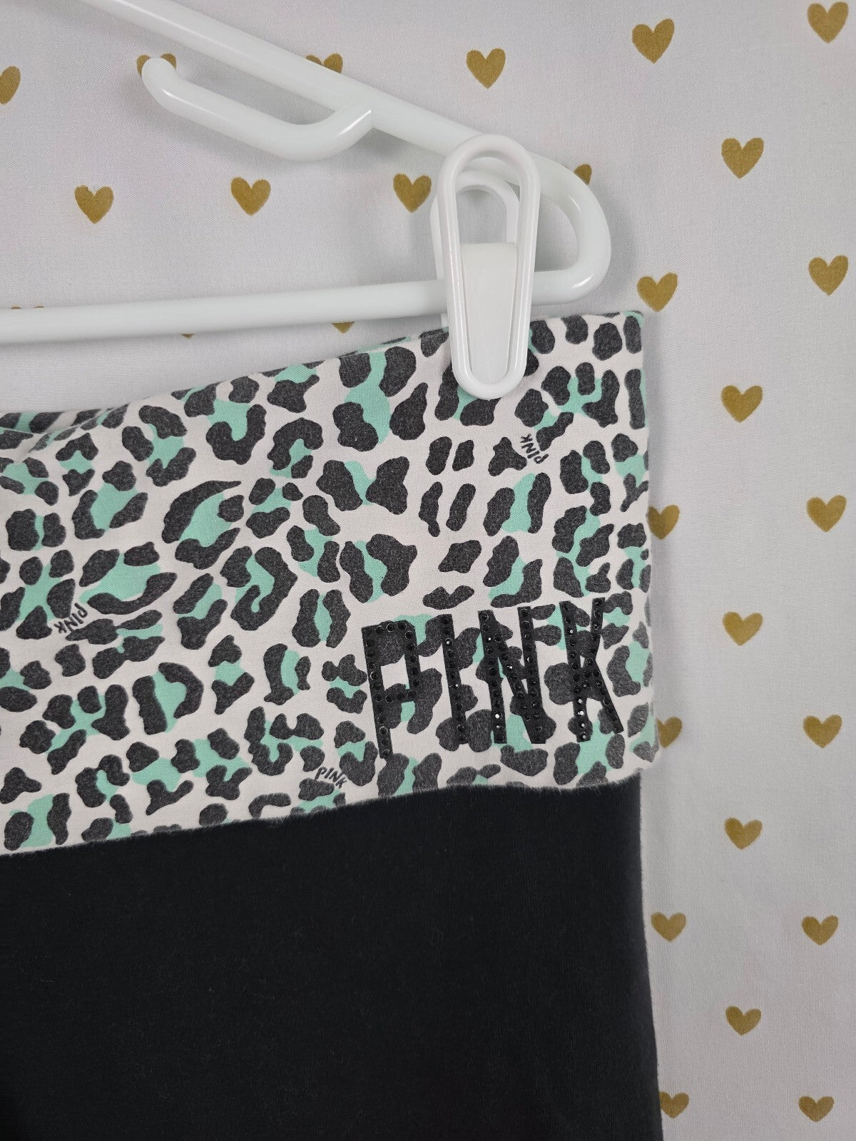 Victorias Secret PINK Yoga Foldover Vintage Y2k Cheetah Leopard Skinny Large