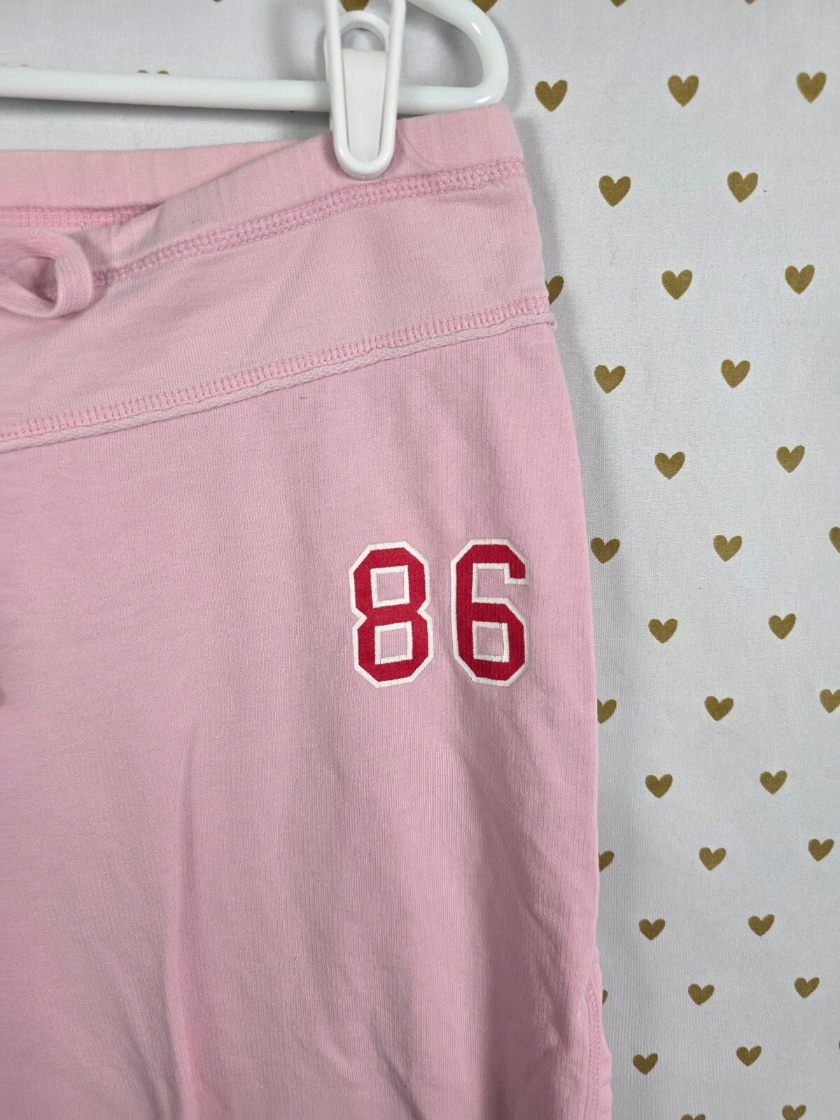 Victorias Secret PINK Vintage Cropped Capri Logo Butt Sweats Y2k MEDIUM'06
