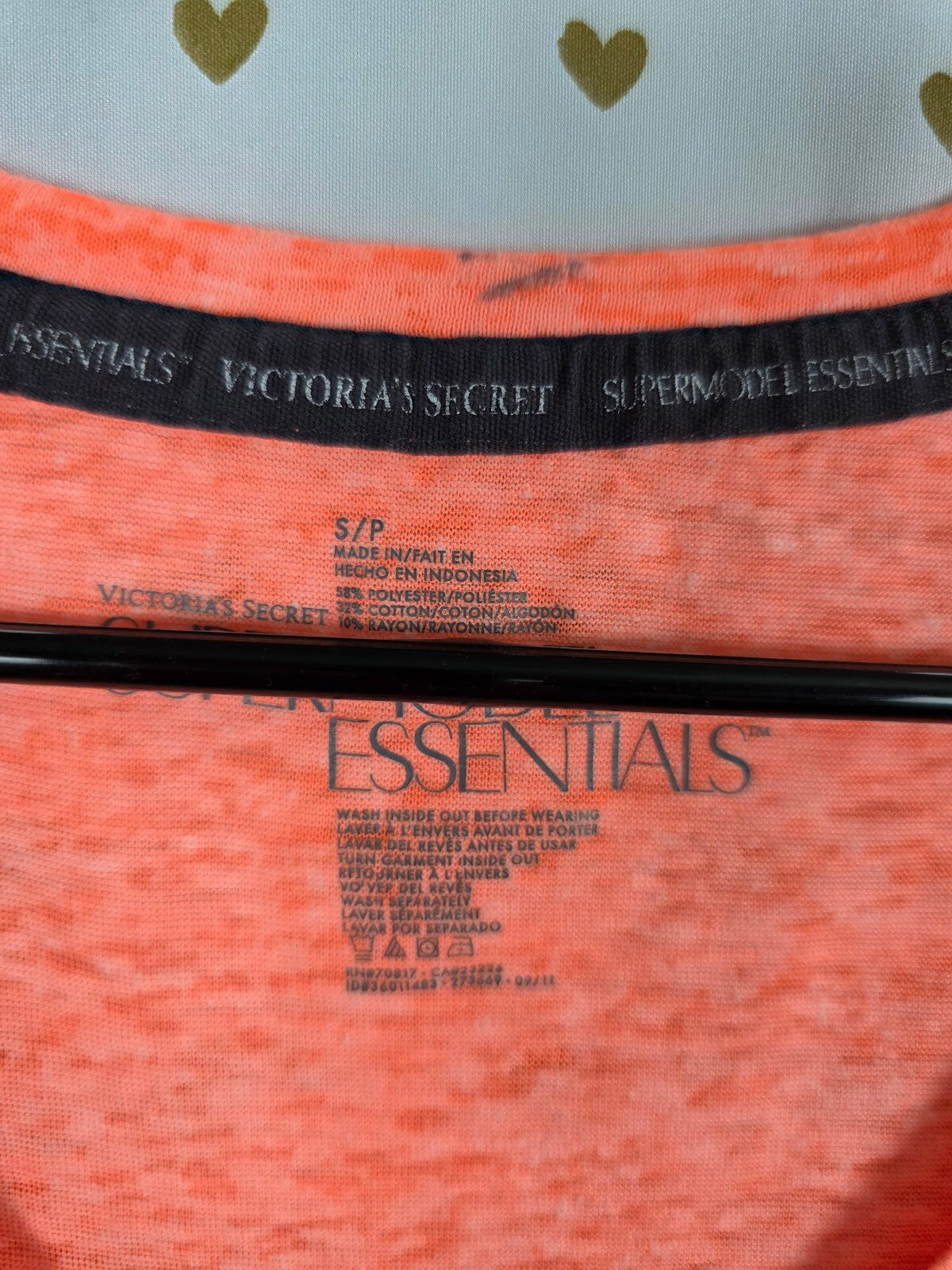Victorias Secret Angels Neon Love me or leave me tee shirt Supermodel essentials