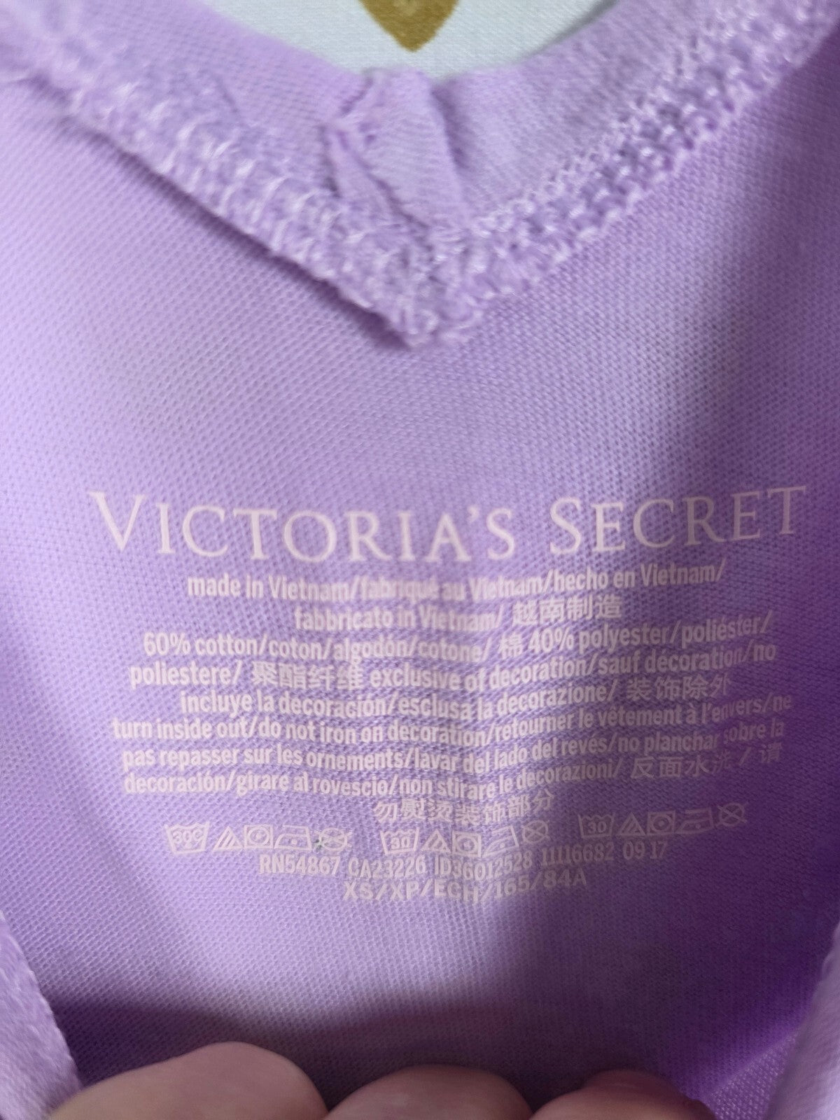Victorias Secret Purple Open Back WICKED Sleep Shirt Nightgown XS