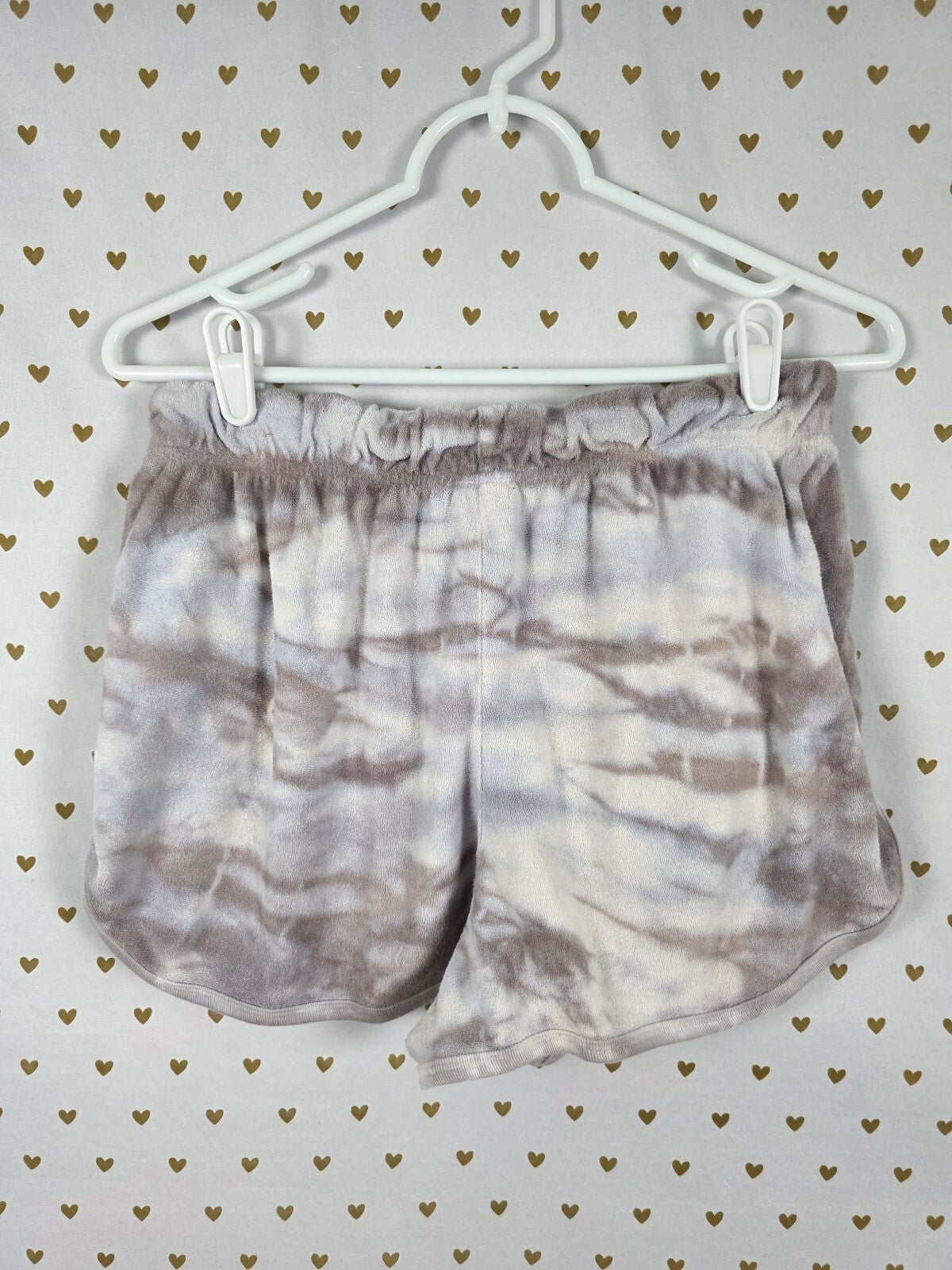 Victorias Secret PINK Tye Dye MEDIUM Velour Sweat Shorts