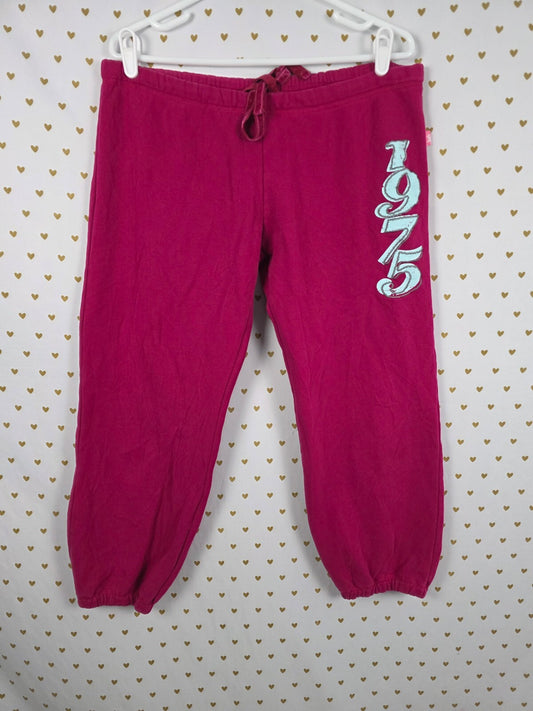 Y2K Joshua Perets Genuine PINK 1975 Scottie Dog Sweatpants Size L Vintage