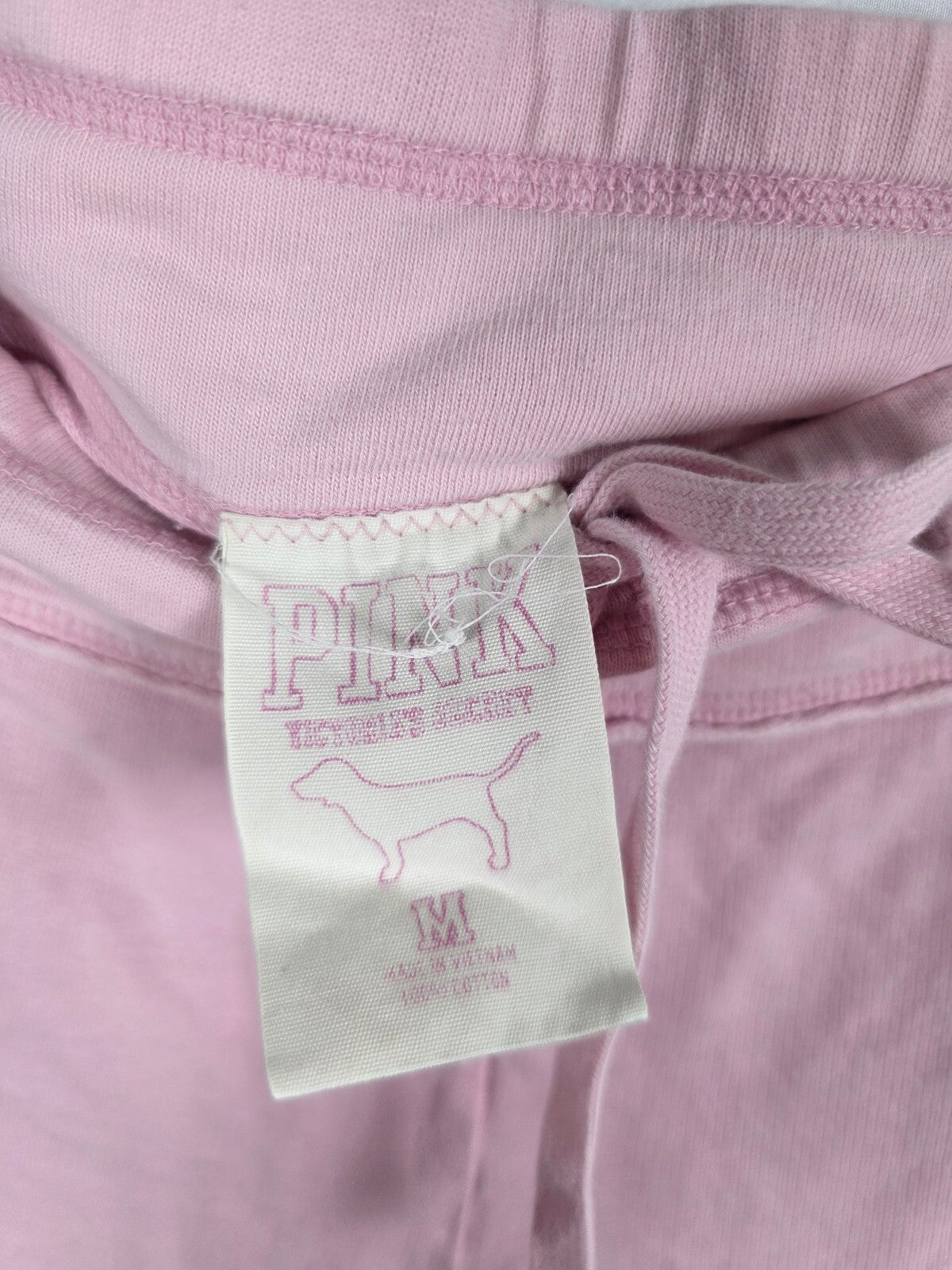Victorias Secret PINK Vintage Cropped Capri Logo Butt Sweats Y2k MEDIUM'06