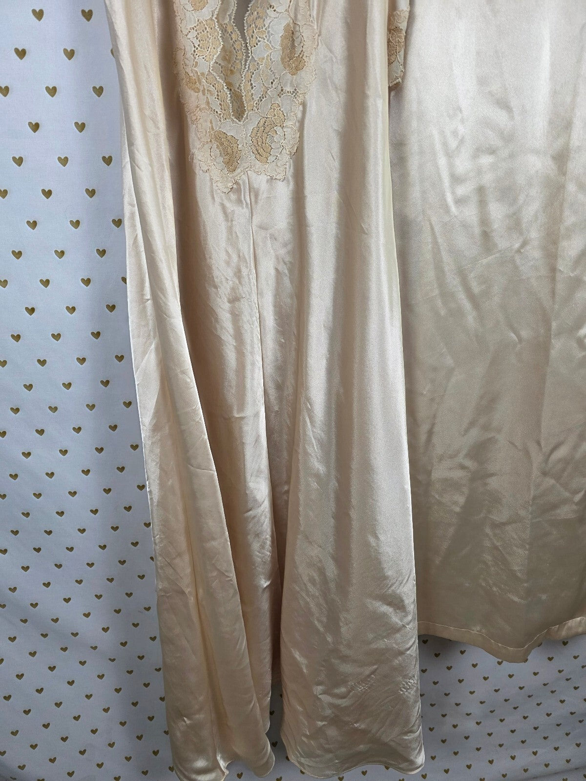 Victoria's Secret Satin Lace Corset Nightgown Robe Set Ivory Bridal S XS/S