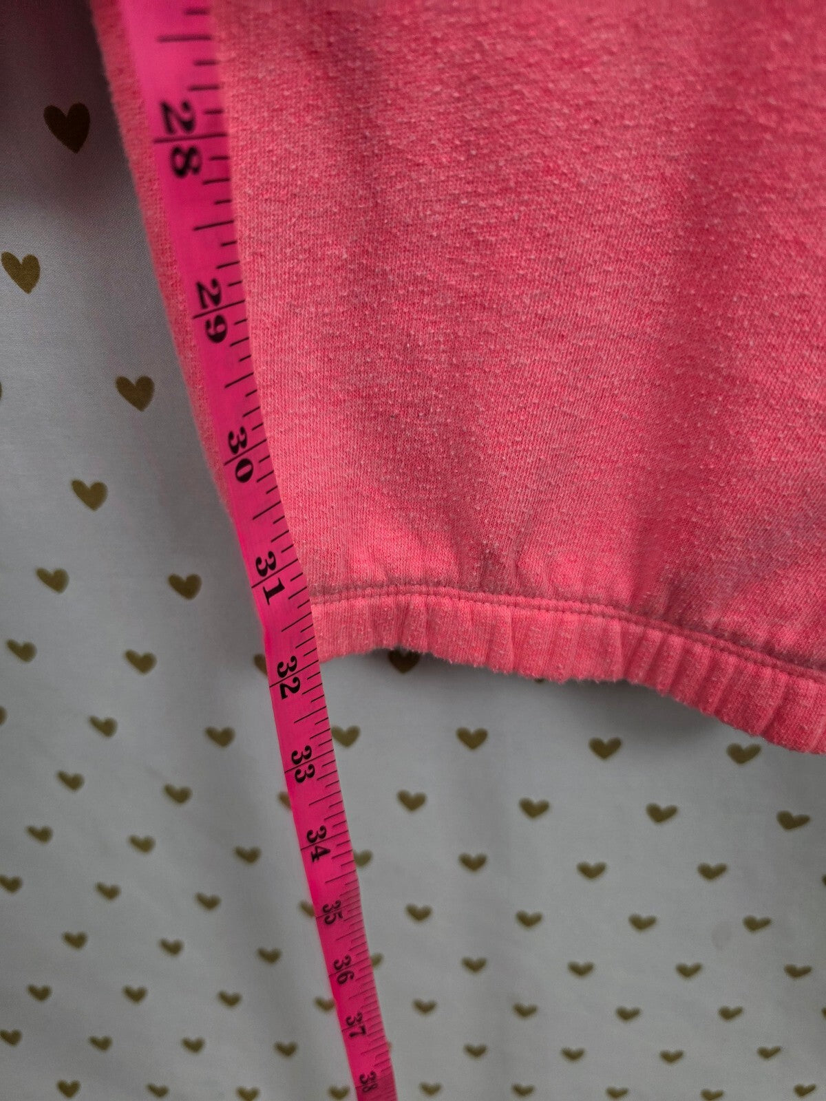 Victorias Secret PINK Vintage neon Logo cheetah Leopard Long Sweats Small