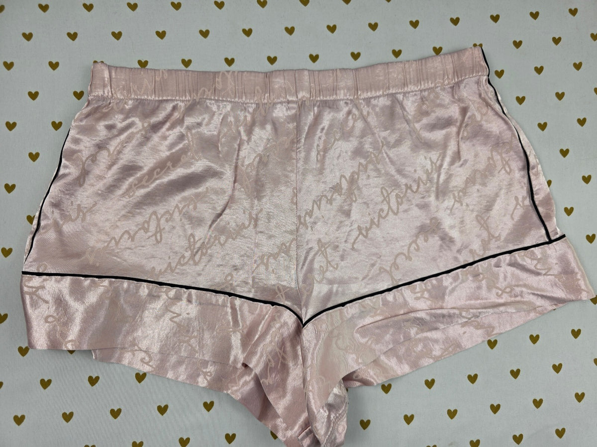Victorias Secret PINK Satin Medium Sleep Shorts Boxers Pajama Bottoms