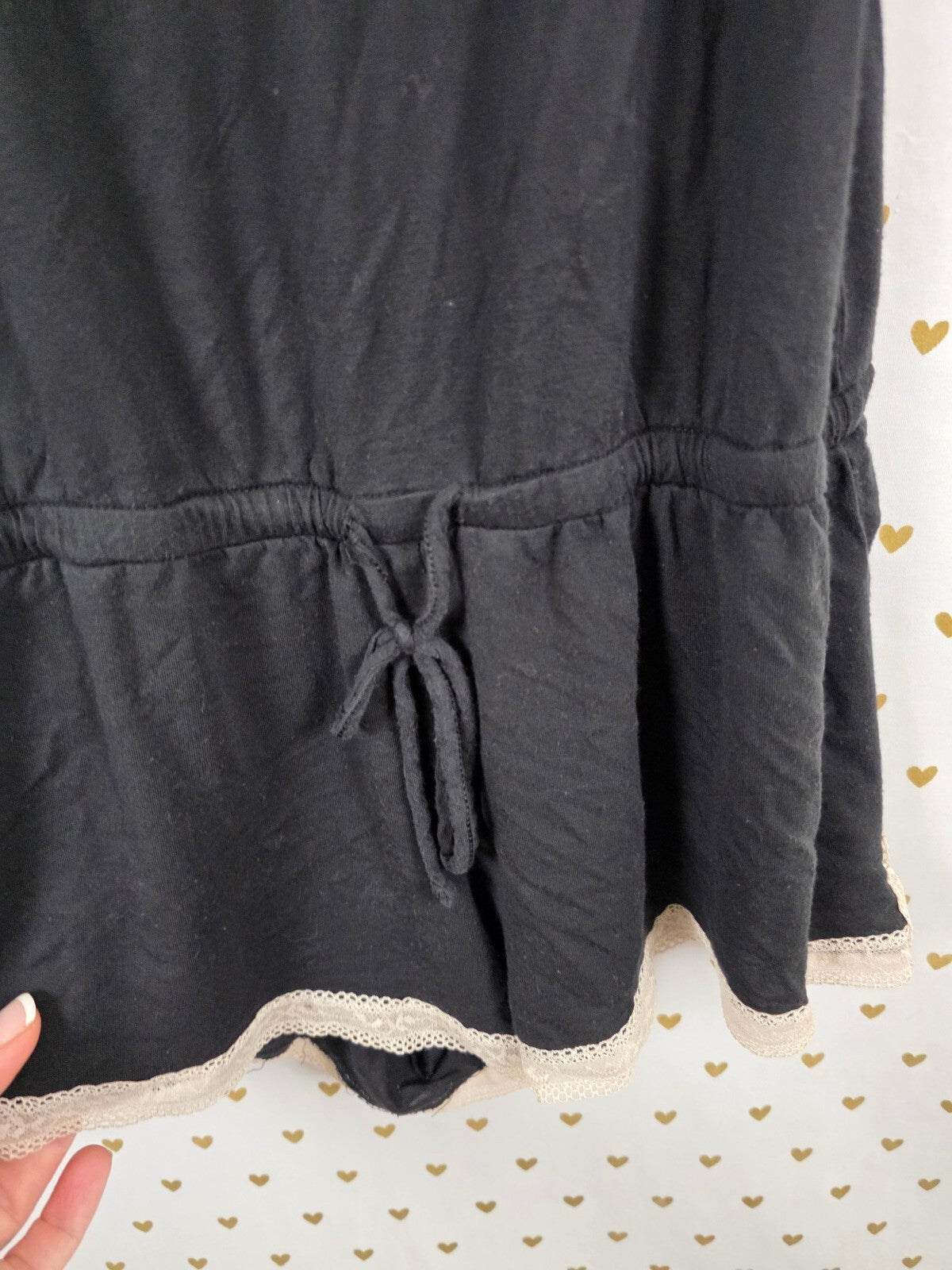 Victorias Secret Soft Black Romper Sleep Outfit Small