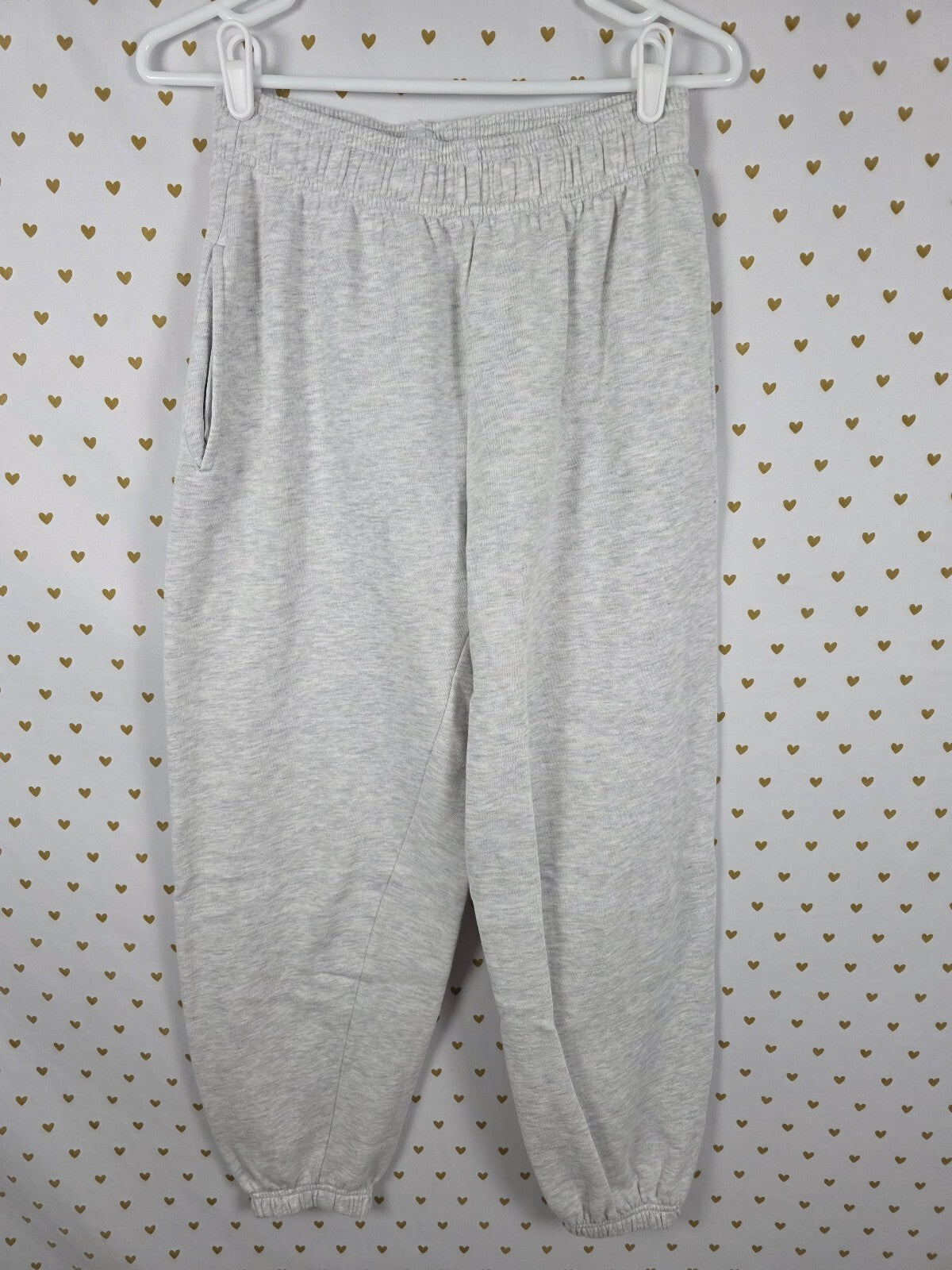 Victorias Secret PINK LOVE Rainbow Bling Studded Sweats Tee Shirt 2pc SET SMALL