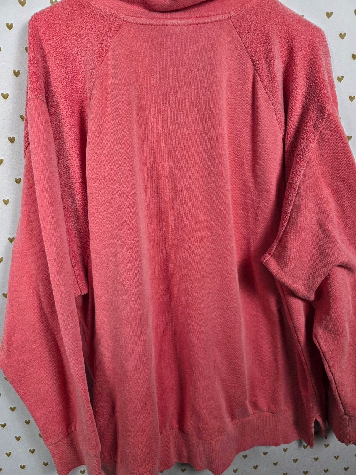 Victorias Secret Pink Quarter zip Oversized Sweater Shirt XL