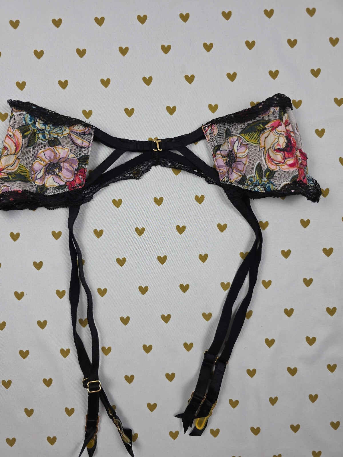 Victorias Secret Very sexy XS SMALL Floral Garter Belt