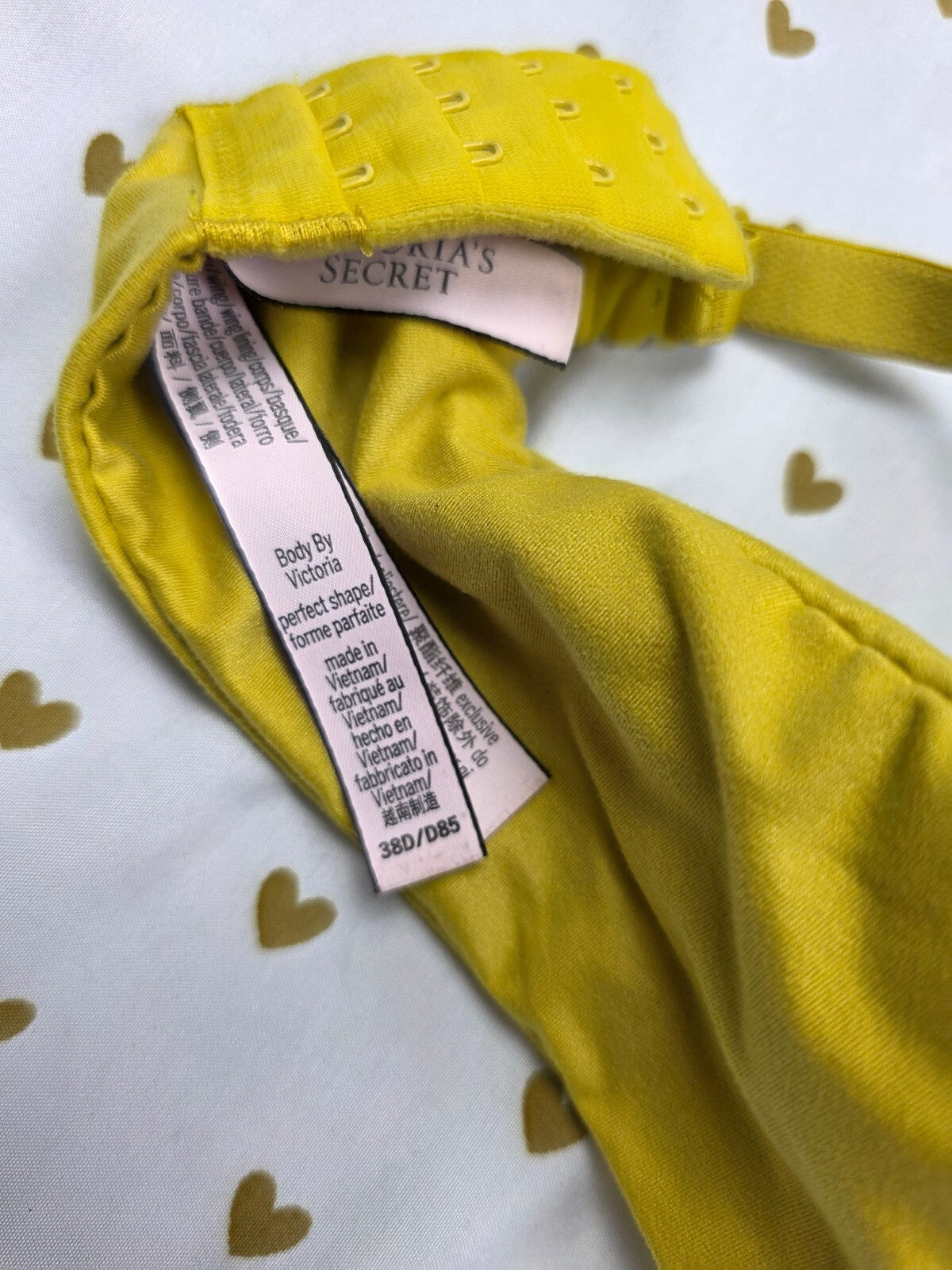 Victorias Secret Yellow  38D Perfect Shape Bra