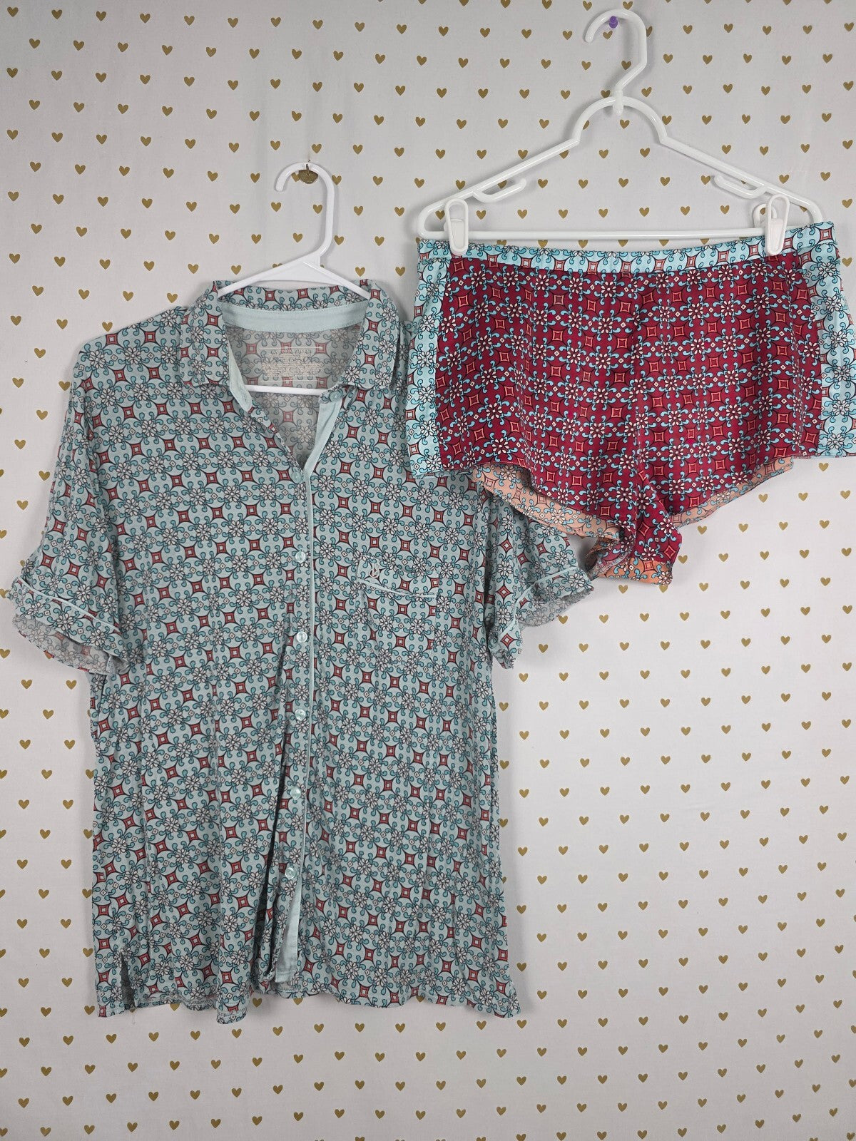 Victorias Secret Super Soft Sleep Set 2pc Shirt Shorts Large