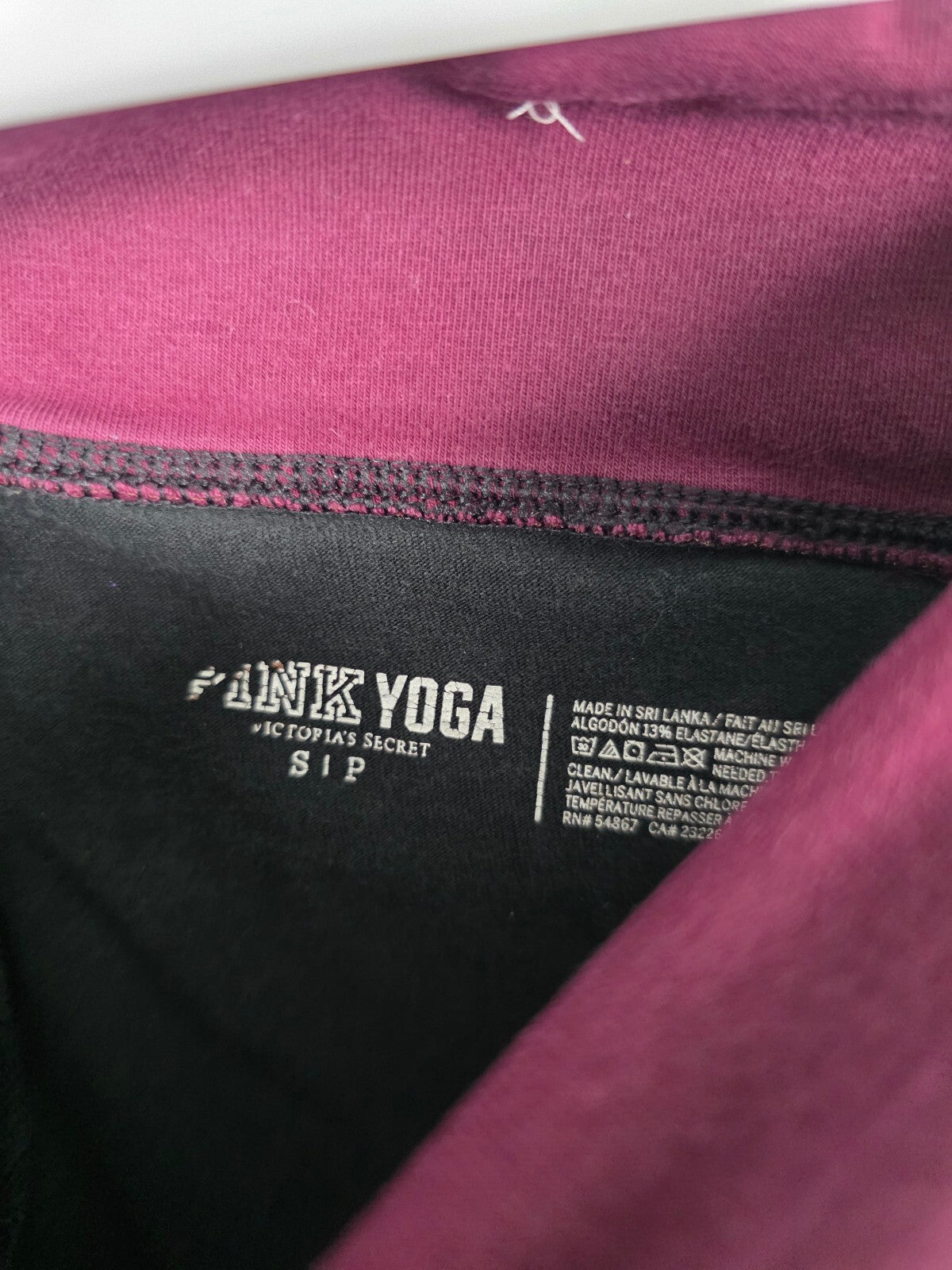 Victorias Secret PINK Foldover Yoga pants Skinny ankle Small