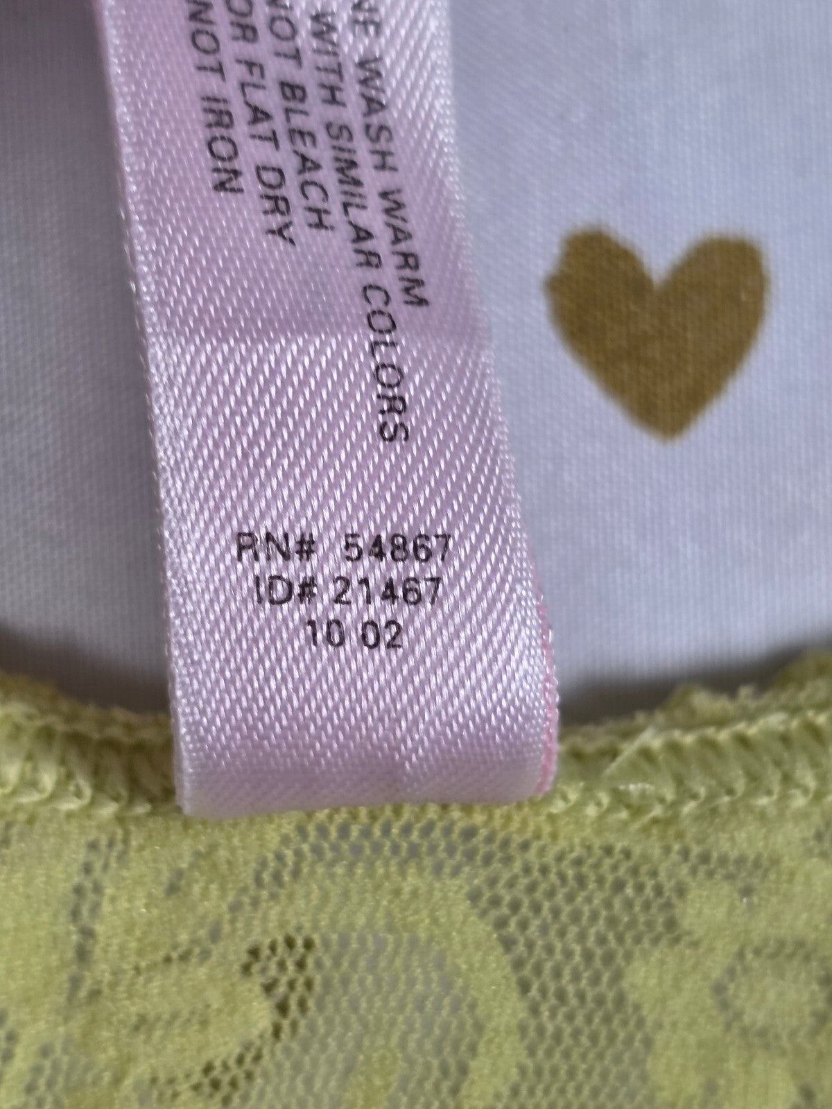 Victorias Secret PINK Vintage Y2 Lace Stretch Tank Top SMALL '02