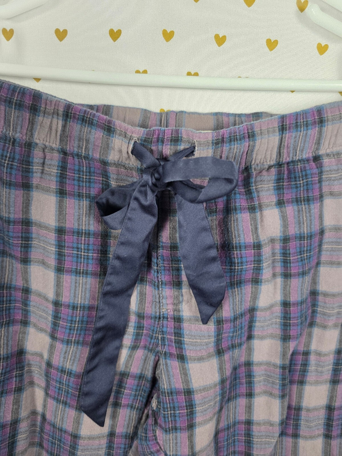 Victorias Secret Vintage PINK Plaid YES PLEASE Sleep Pants Pajama PJ Bottoms