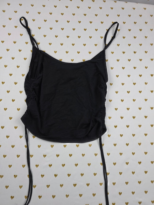 Victorias Secret Black Cinched Side babydoll Tank Top Soft Small