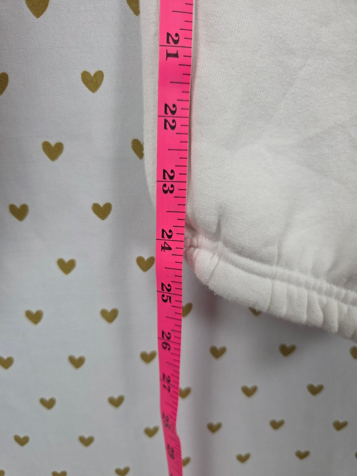 Victorias Secret PINK White Vintage Logo Butt Sweats Sweatpants Y2k Medium