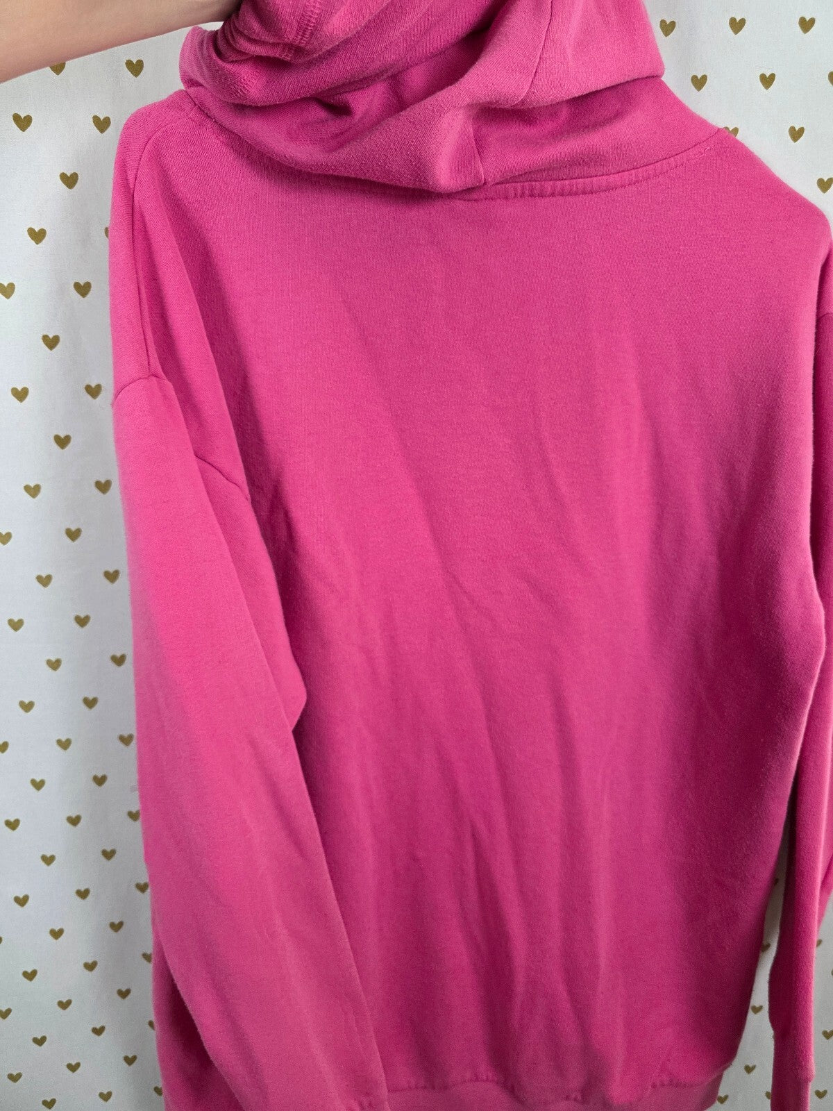 Victorias Secret Pink Leopard Cheetah Logo Oversized Hooded Sweater Shirt XS