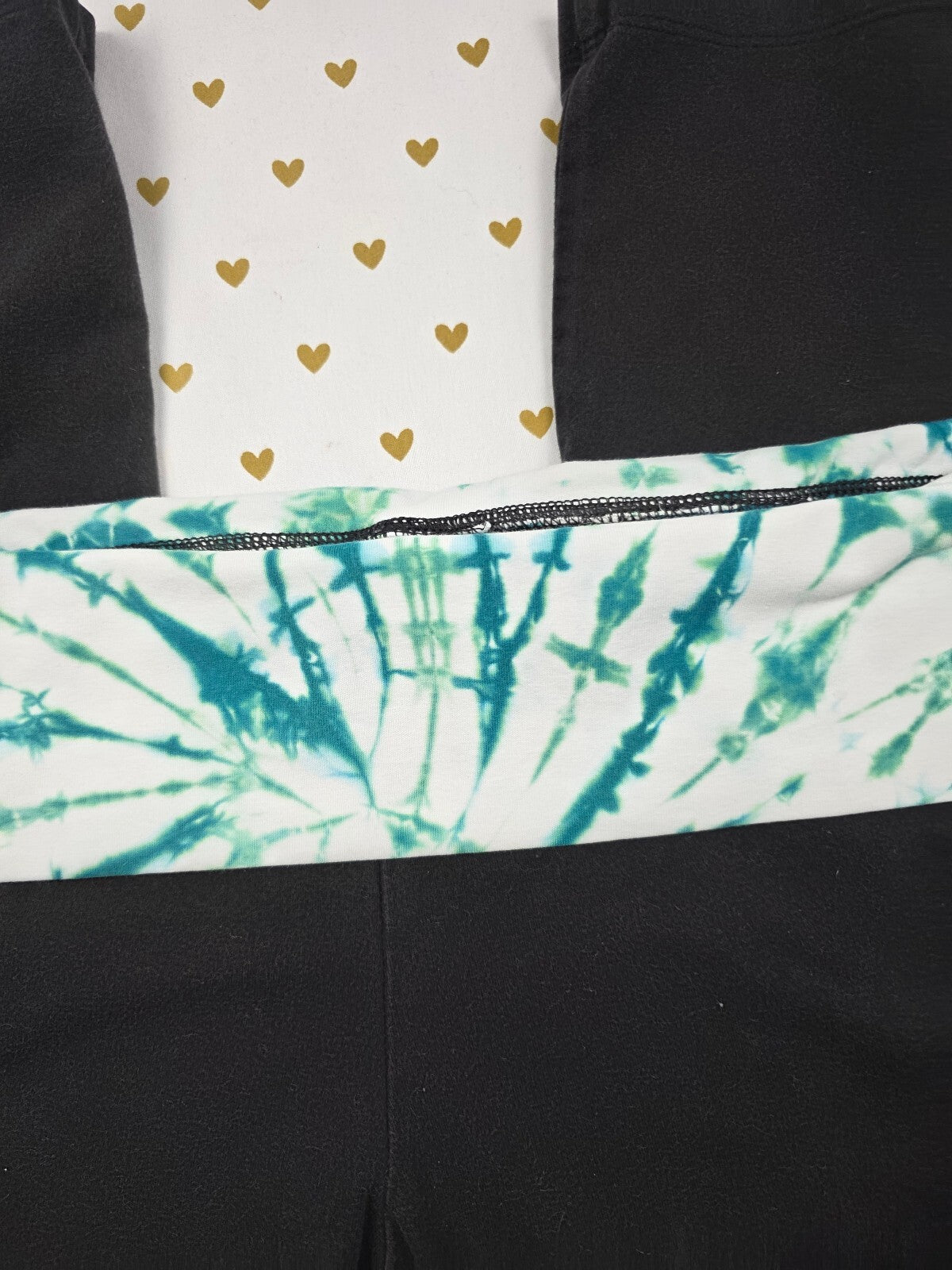 Victorias Secret Tye Dye Yoga Pants Foldover SMALL Capri