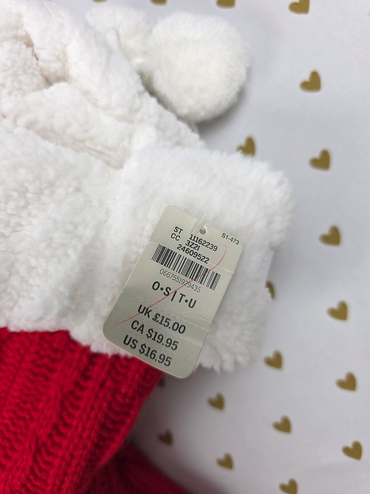 Victoria's Secret PINK Red Cable Knit Sherpa Lined Slipper Socks NWT OS