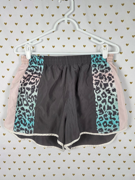 Victorias Secret PINK Cheetah Leopard Running Shorts Active Lined MEDIUM