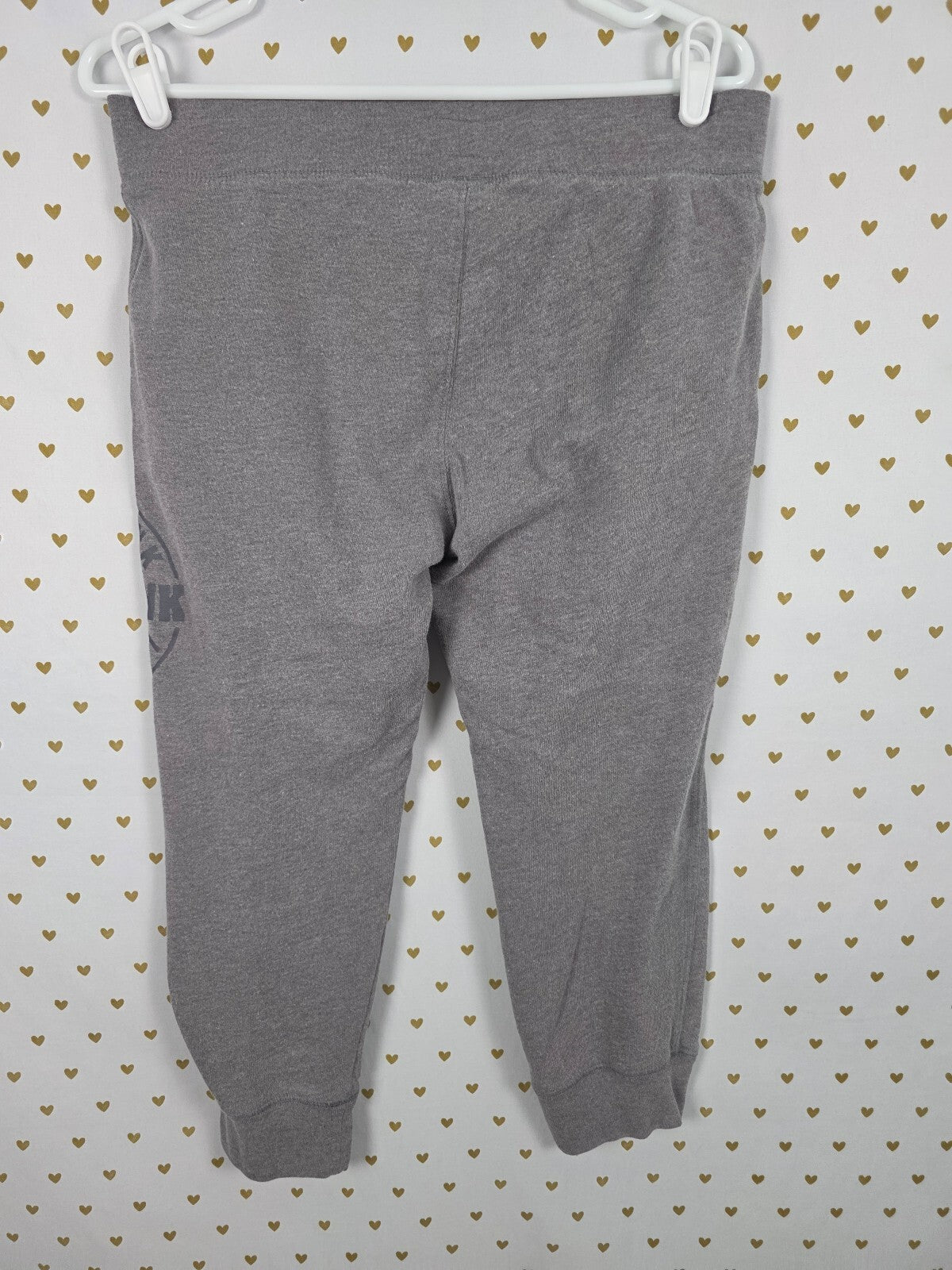 Victorias Secret PINK Grey Small Capri Sweats Sweatpants Tapered Joggers