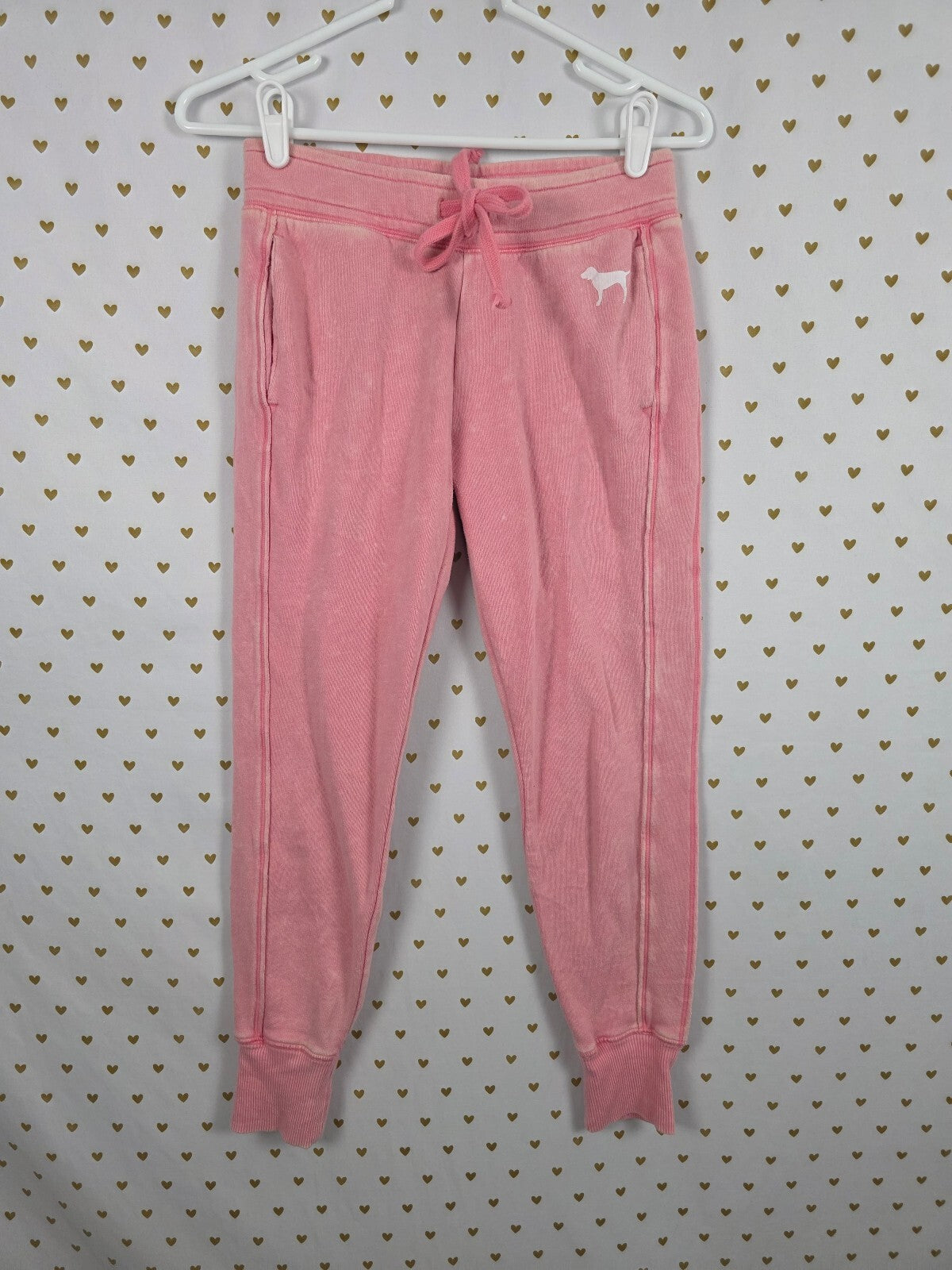 Victorias Secret PINK Vintage Style Tapered XS Pink Sweats Sweatpants