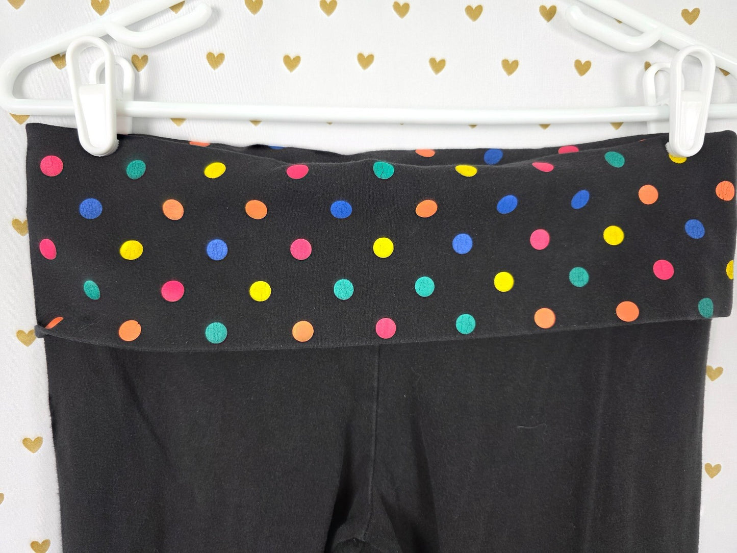 Victorias Secret PINK LOVE Foldover Polka Dot Vintage y2k Bling Skinny Leggings