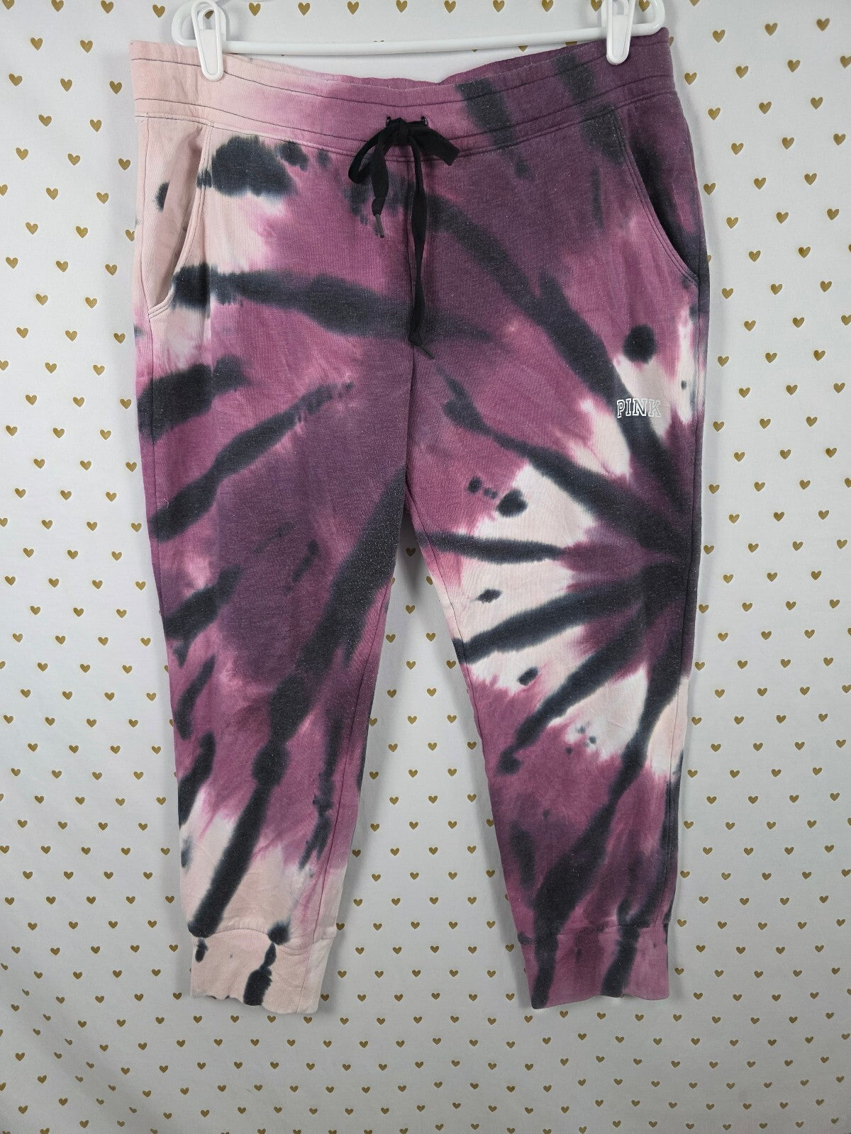 Victorias Secret PINK Tye Dye Sweats Sweatpants XL Pockets