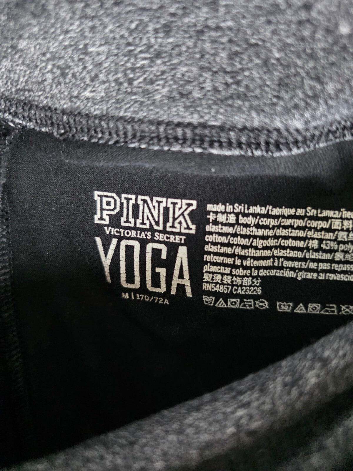 Victorias Secret PINK BLING GOLD SEQUIN Vintage Y2k Foldover Yoga Pants Ankle M