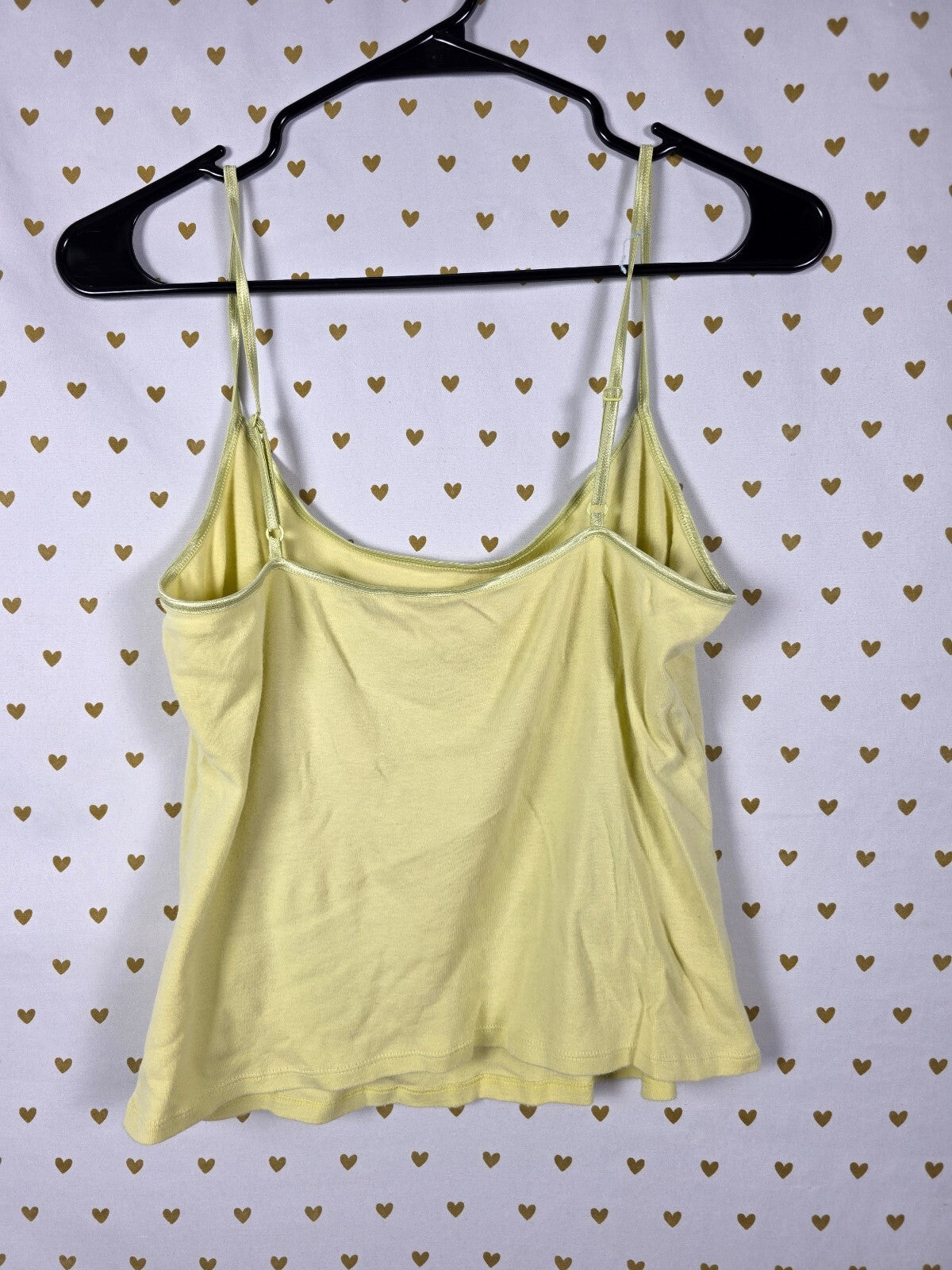 Victorias Secret PINK Vintage Yellow Y2k Cotton Tank Top Large 2003