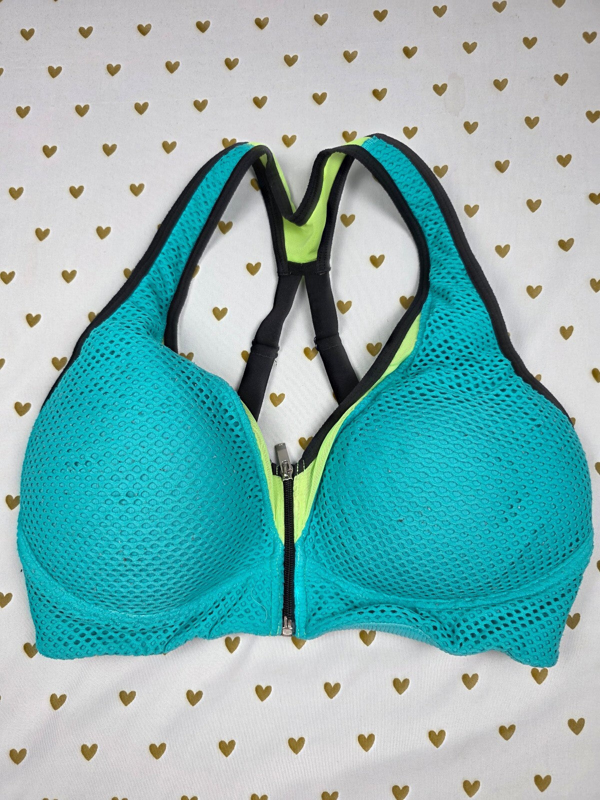 Victorias Secret Bright Front Close supportive exercise support bra 36D