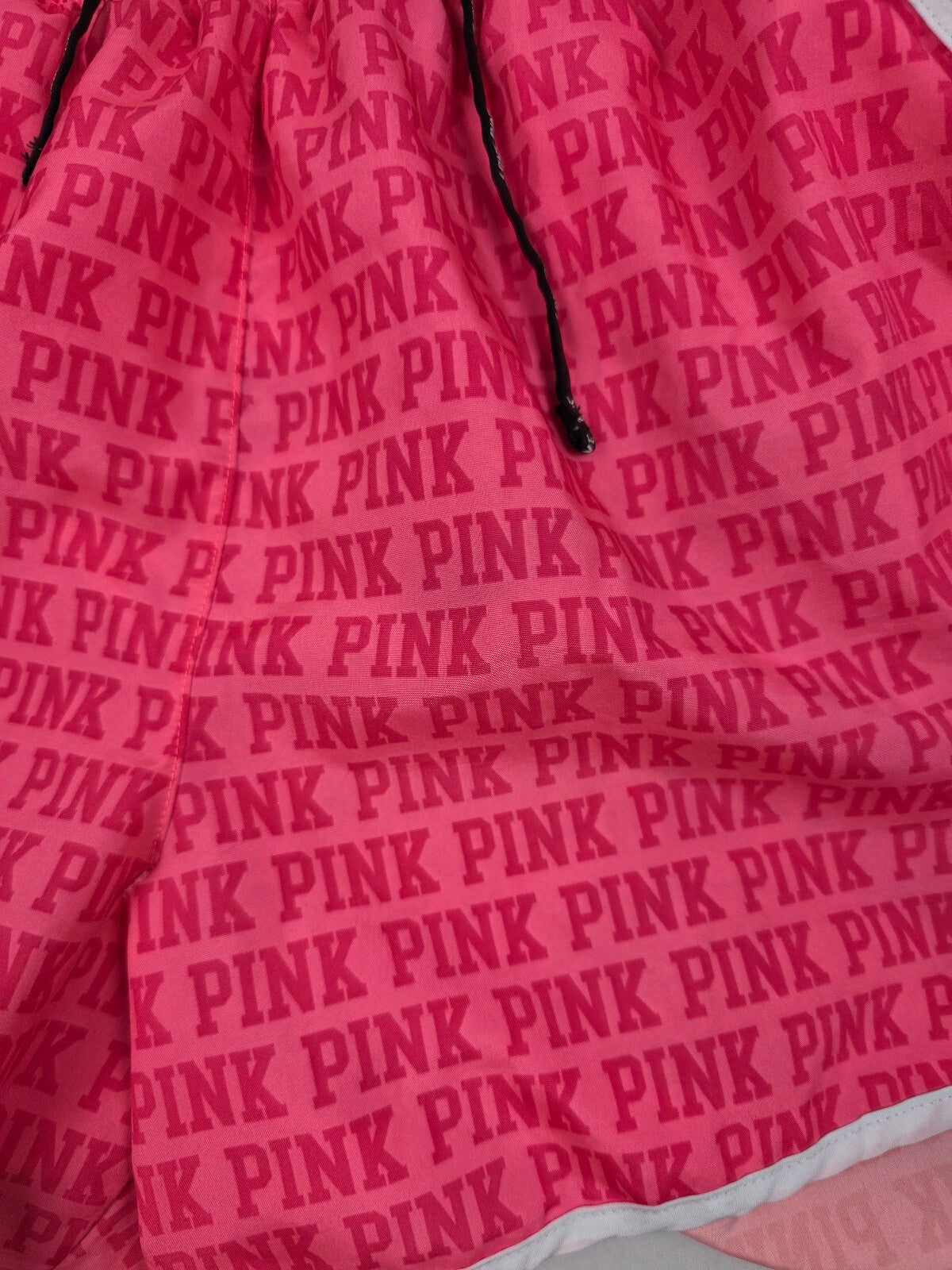 Victorias Secret PINK Vintage Logo Lined running shorts SMALL