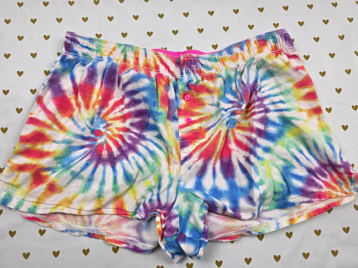 Victorias Secret PINK Tye Dye Small Sleep Shorts Boxers Pajama Bottoms