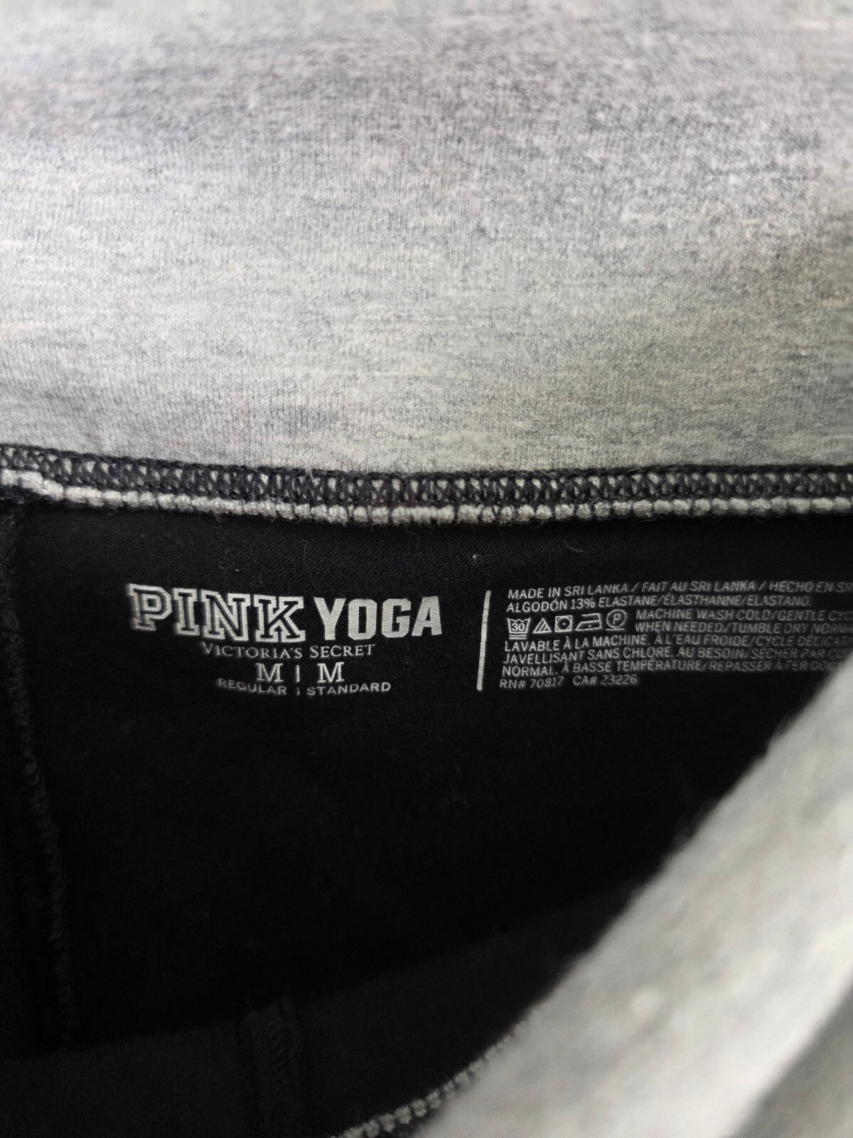 Victorias Secret PINK RARE Chevron Bling Foldover Y2k Yoga Pants Jacket SET MED