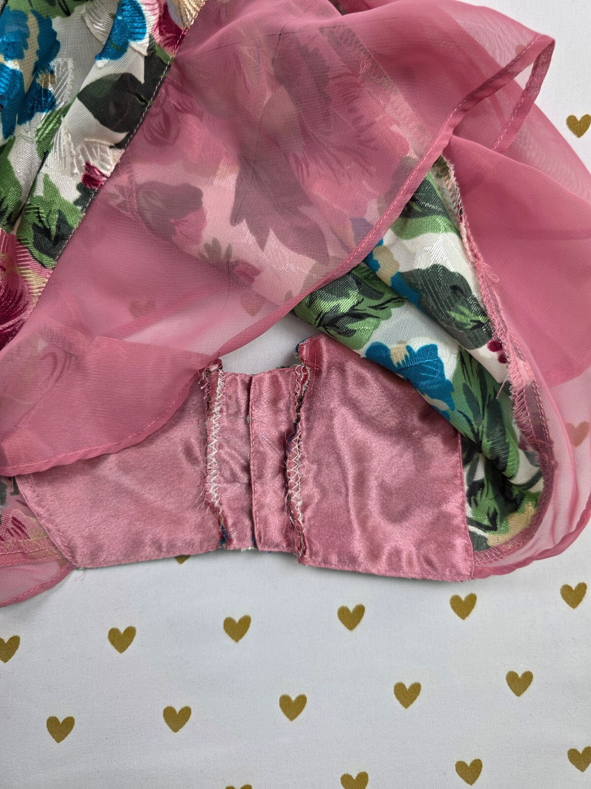 Vintage Victoria's Secret Floral Jacquard Teddy Bodysuit & Matching Robe Set