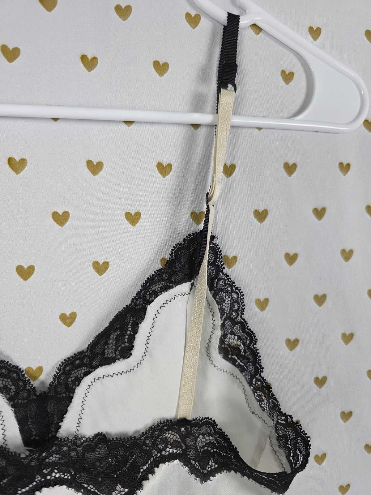Victorias Secret White Black Satin Slip Dress Y2k Vintage Lingerie Nightie XS