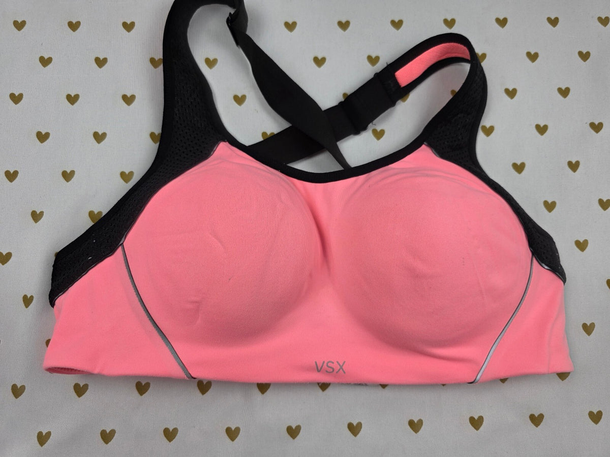 Victorias Secret VSX Neon Sports Bra Exercise Support 32C