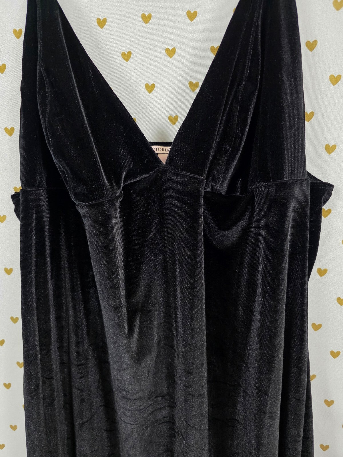 Victorias Secret Sexy Velvet Slip Dress Nightie Lingerie Sleep 2XL XXL