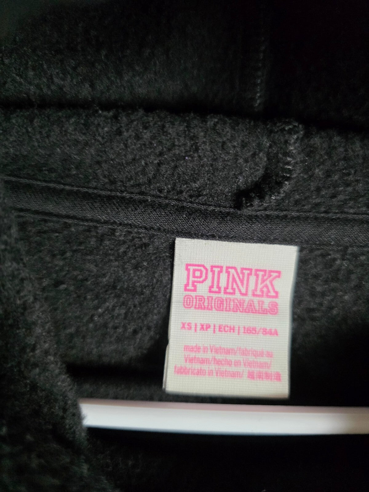 Victorias Secret Pink CAMPUS ORIGINALS Hoodie Sweats SET XS Pullover Pants 2pc