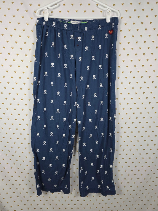 Victoria's Secret PINK University of PINK Pajama Pants Navy Crest M