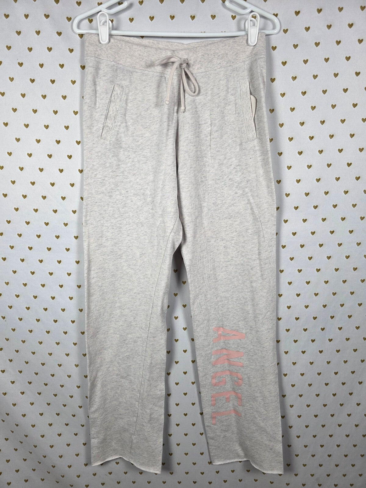 Victorias Secret ANGELS Grey XS Straight Leg Sweats Sweatpants